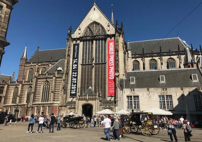 Nieuwe Kerk is known for its beautiful oak chancel and excellent exhibitions.
