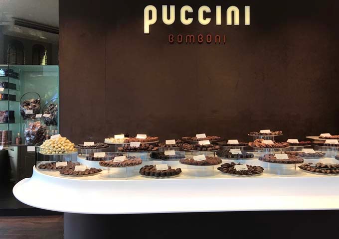 Puccini Bomboni specializes in the city's best handmade chocolates.