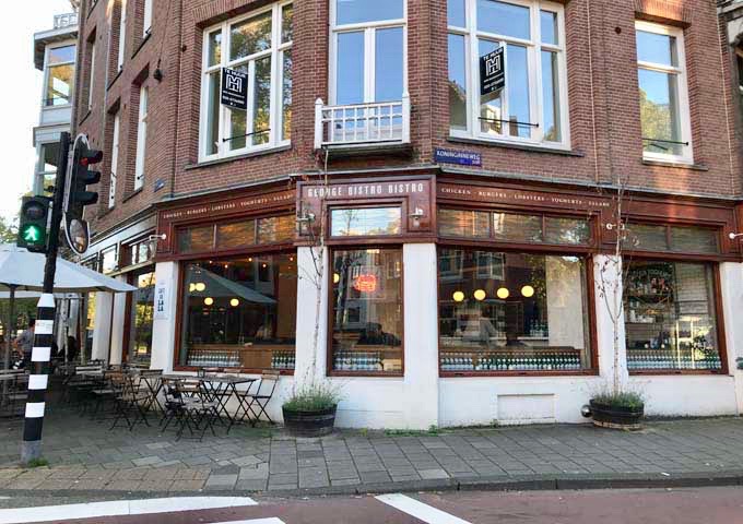 George Bistro Bistro specializes in homemade burgers and rotisserie chicken.