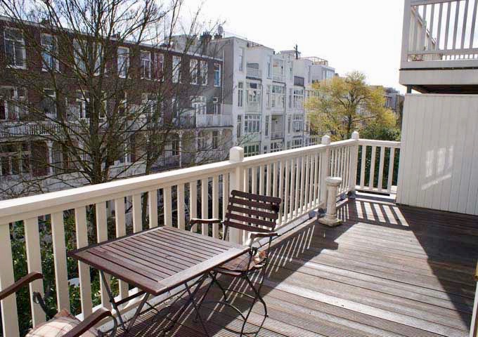 Van Gogh Suite's terrace is pleasant even in winter.
