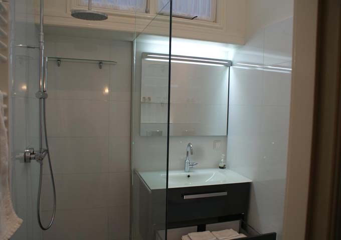 Vermeer Suite has an oversized rain shower.