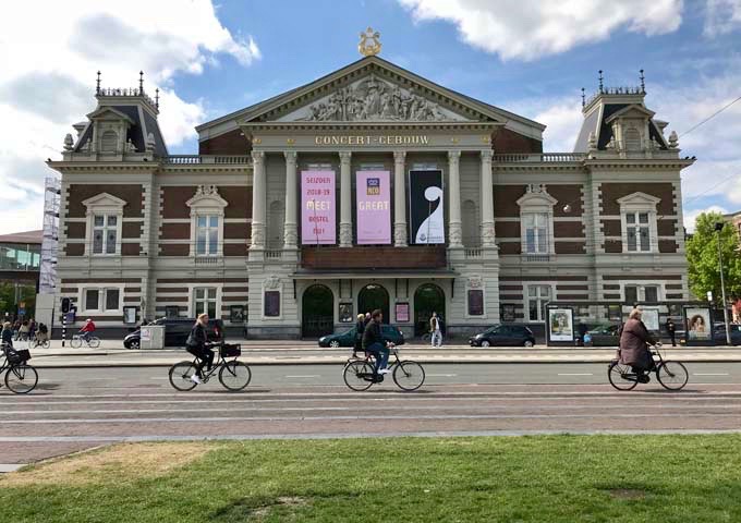 Concertgebouw is a stunning Neo-Renaissance style concert hall worth visiting.