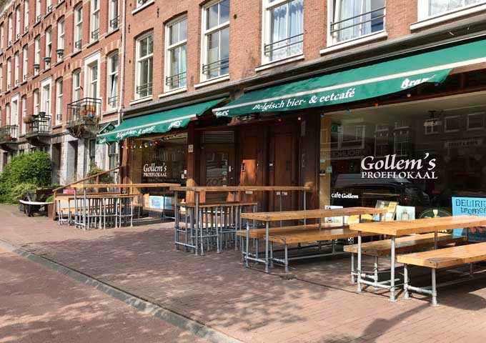 Gollem’s Proeflokaal is popular for its wide range of Belgian beers.