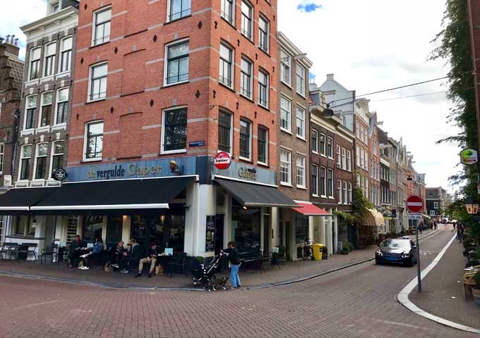 Café de Vergulde Gaper is set in a former canal-side apothecary.