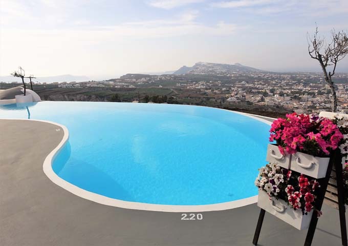 Review of Carpe Diem Santorini Hotel in Santorini, Greece.