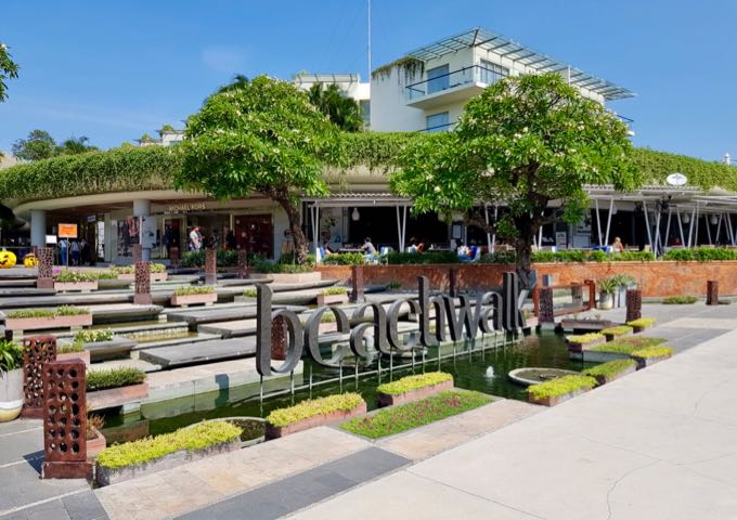 The Beachwalk Shopping Center is about 1km from the hotel.