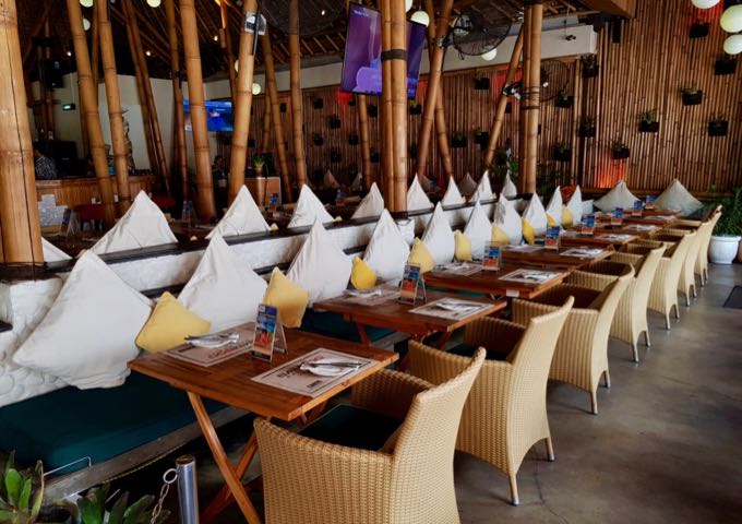 Bamboo Bar & Grill nearby is roomy and sports a traditional decor.