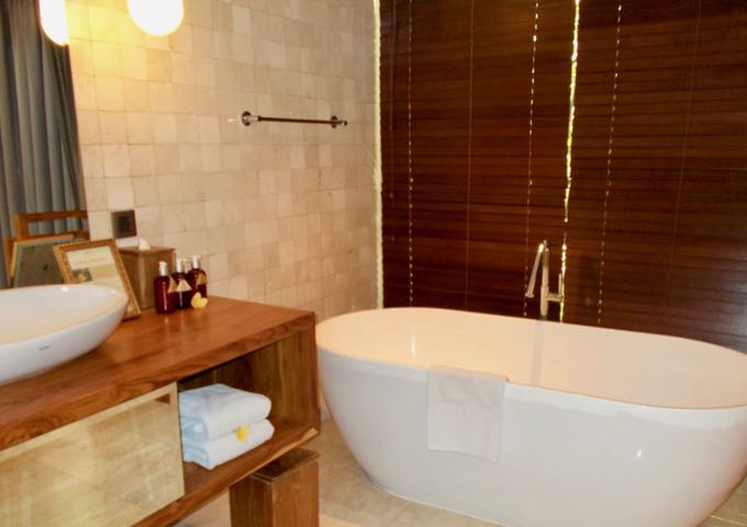The bathroom in the suites are well-designed.