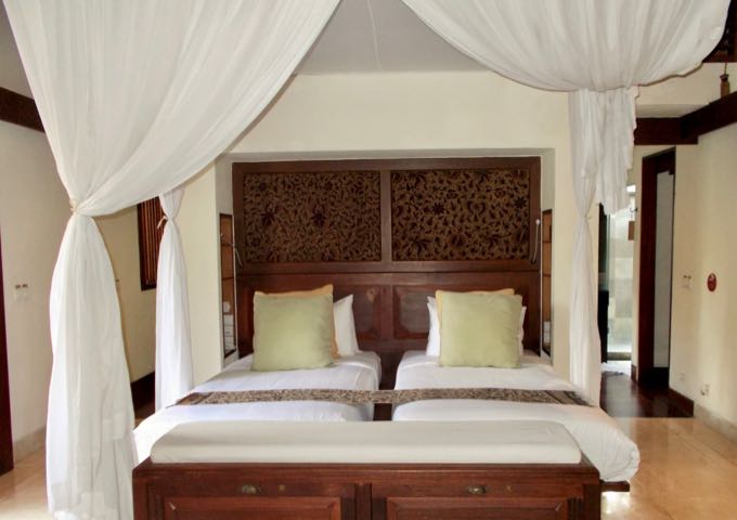 The pool villas are spacious and beautifully decorated.