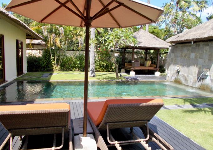 All villas have a beautiful private garden with pool.