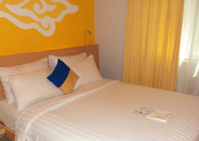 All accommodations have a bright decor.