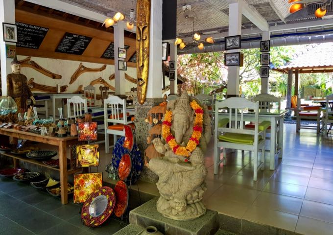 Ganesha restaurant nearby has good decor and food.
