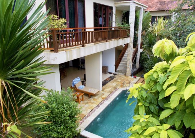 The Pool Villas have 2 or 3 bedrooms and a private pool.