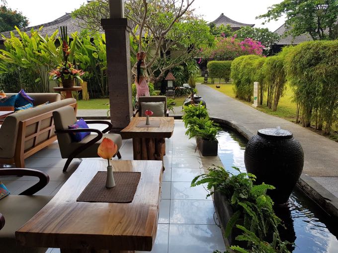 The Dewi Shinta Restaurant in the next-door resort is very popular for its buffets.