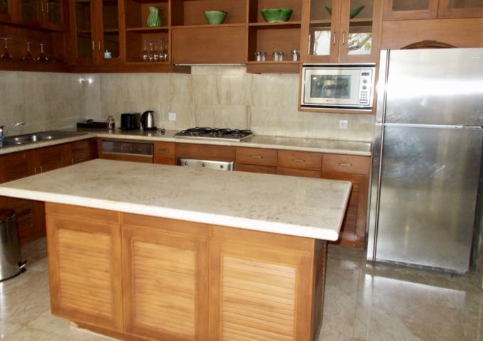 All villas come with a large, well-equipped kitchen.