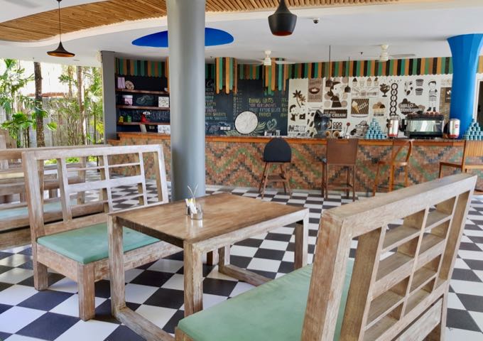 Wala Gelato Ice Cream by the side entrance also serves coffee and light meals.