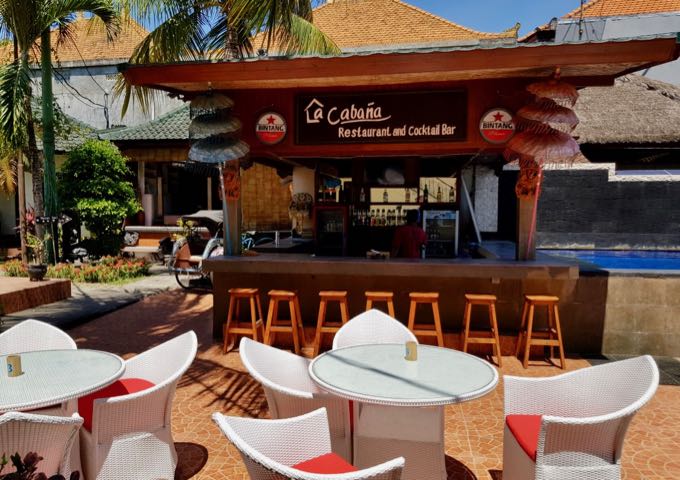 La Cabana is a poolside bar and bistro.
