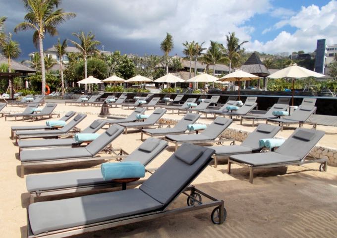 The resort feature plenty of sunbathing options.