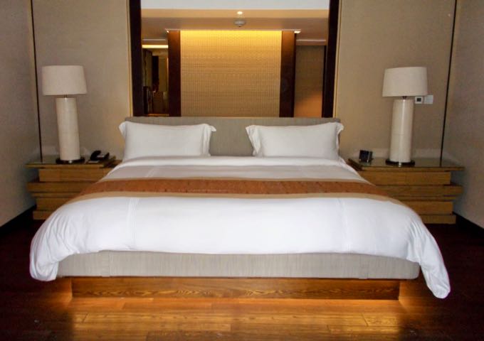 The suite bedrooms are spacious.