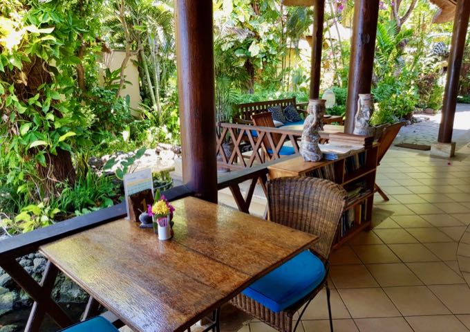 The on-site Coconut Restaurant is known for its fine food and intimate setting.