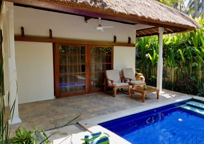 The Kul Kul Suite has a private pool.
