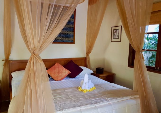 The delightful Kul Kul Suite has a Balinese decor.