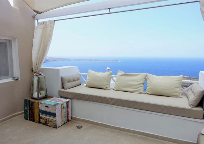 The Eros Cave Pool Suite with its large sunset view terrace is an excellent suite.