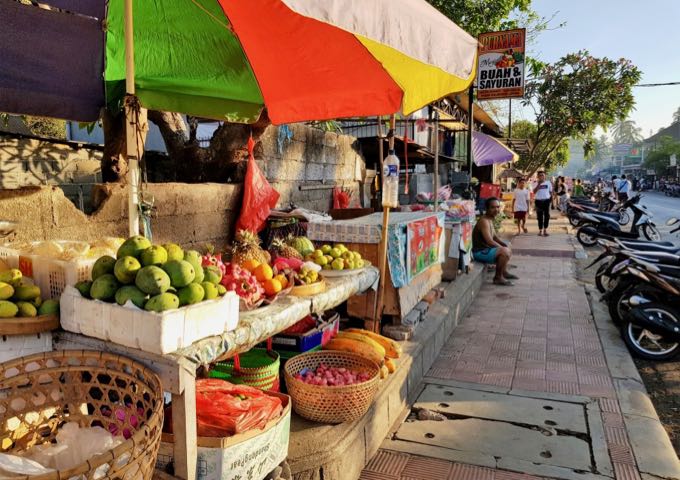 The local morning market is just a 10-minute walk from the resort.