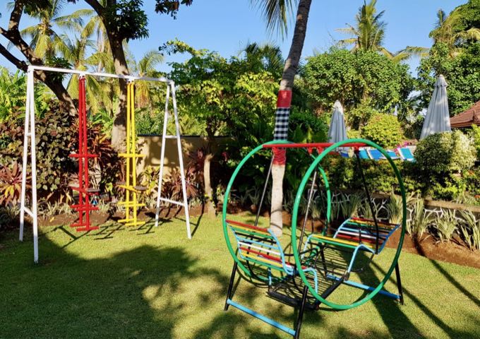 The resort has a small playground.
