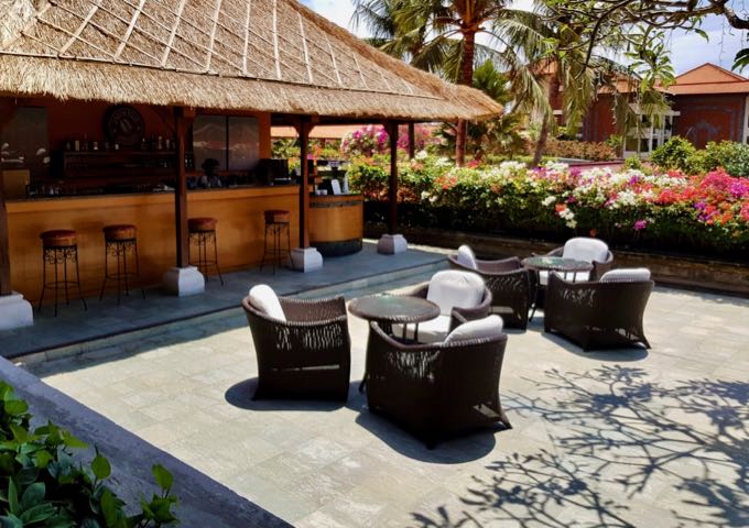 The sea-facing Ayodya Beach Club & Grill is a good place to eat and drink.