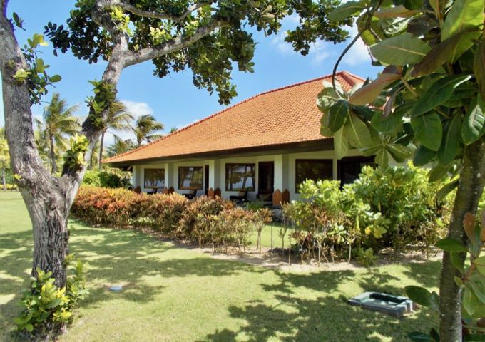 The suites offer only garden views.