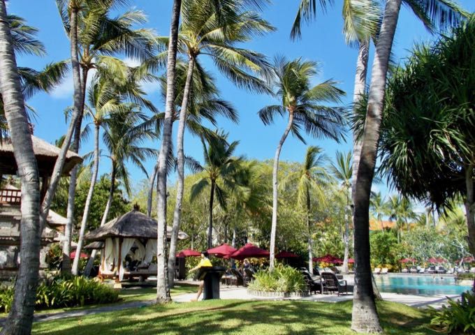 The huge resort grounds offer plenty of natural shade.