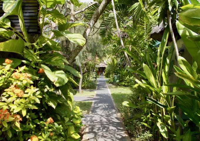 Villas offer lots of shade and privacy.