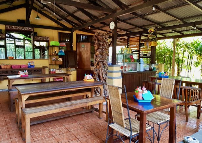 Warung Kampung nearby offers a peaceful setting and good food.