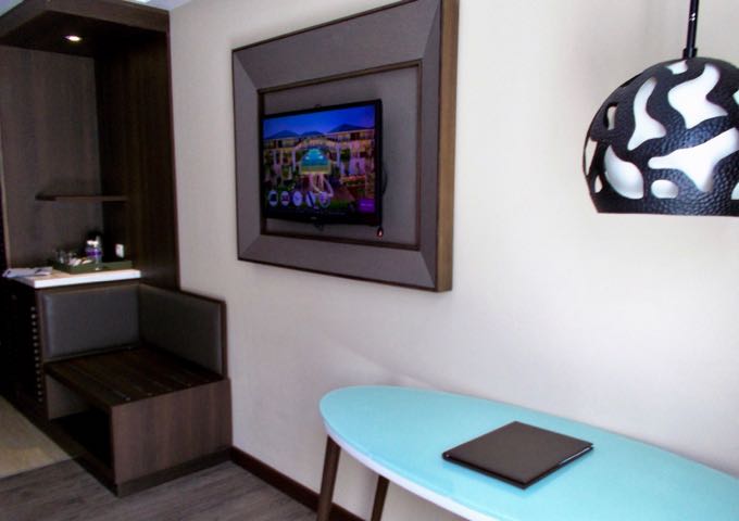Suites have modern and functional furniture.
