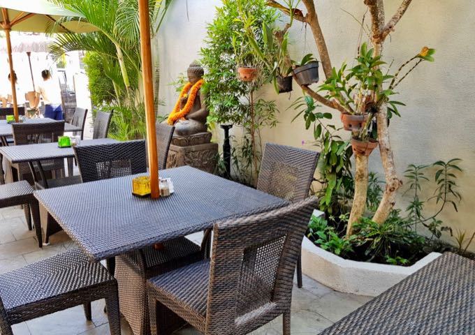 Lemongrass serves authentic Thai food in a well-shaded courtyard.