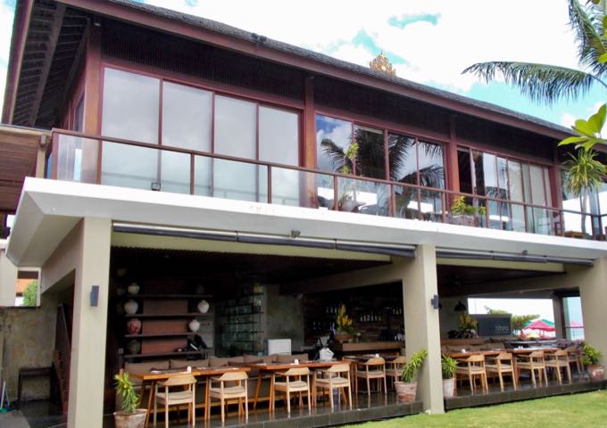 The split-level Hitana restaurant offers good views.