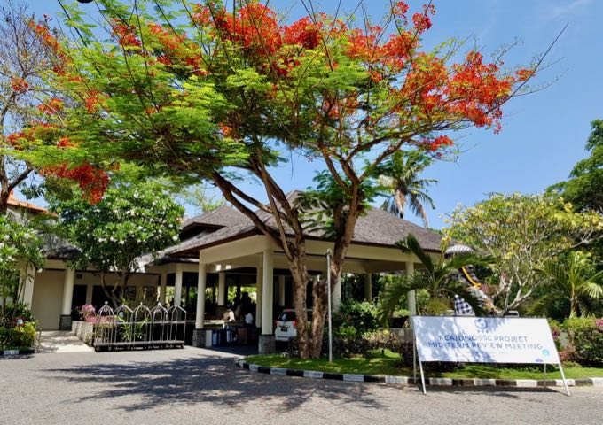 The resort is located in the popular tourist region of Nusa Dua.