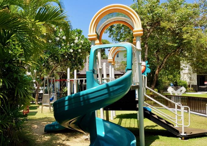 The resort features a good playground.