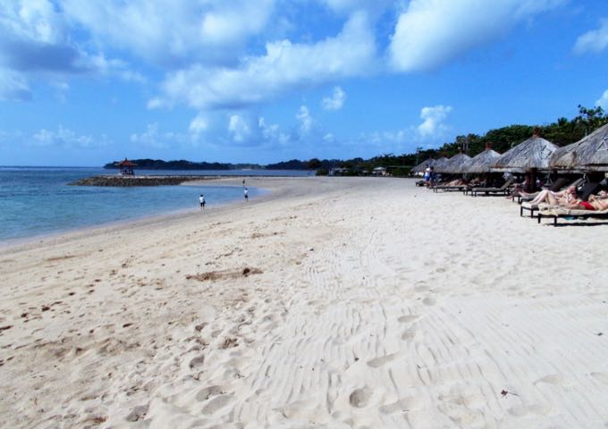 The resort beach is wide and clean and ideal for swimming and sunbathing.