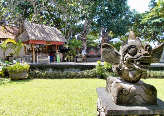 The resort shop sells locally-made crafts.