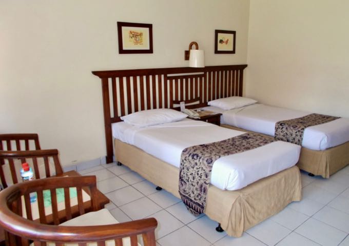 The spacious Superior Rooms feature simple furnishing.