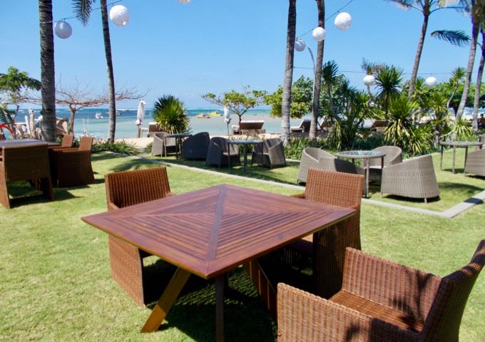 The Nyala Beach Club & Grill serves light meals in the day-time and fine-dining at night.