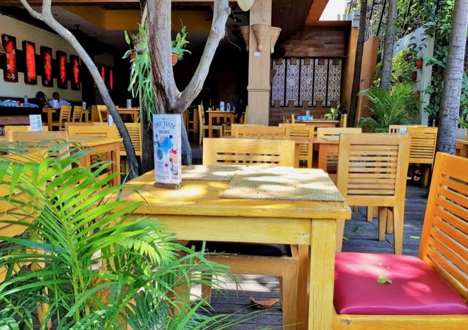El Comedor offers an extensive menu and plenty of shade.