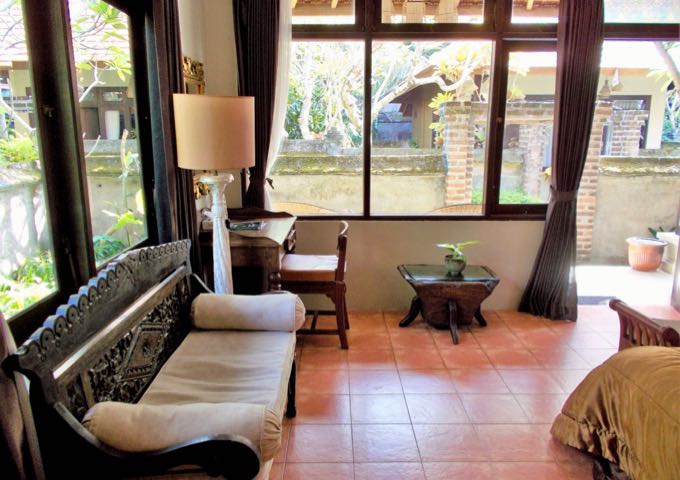 Large windows make the villas light and airy.