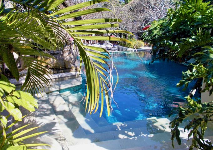 The 3 large pools offer plenty of shade.