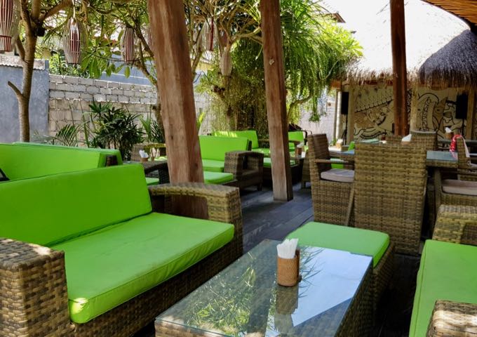 Lemongrass is popular for its shady setting and live music.