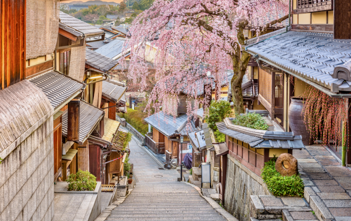 The best area in Kyoto for sightseeing. 
