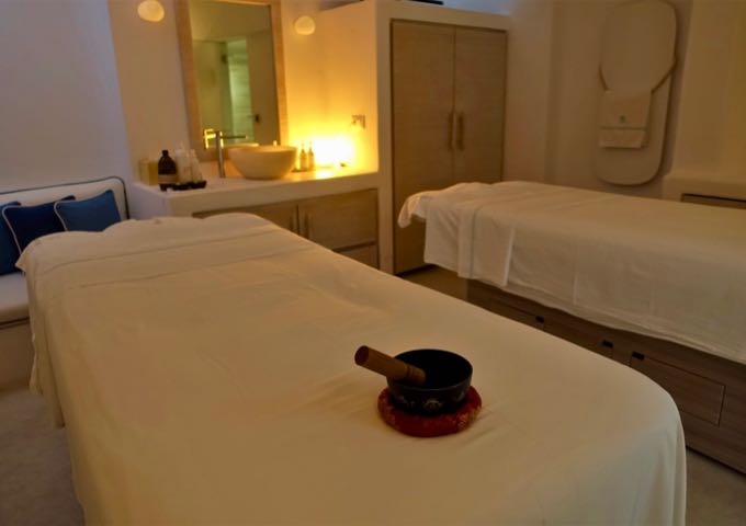 The spa offers treatments for individuals and couples.