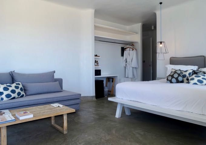 The Honeymoon Suites feature open-style layouts with a single sofa-cum-bed.
